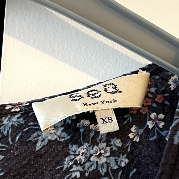 Sea New York Tilly tiered floral-print cotton midi dress Size XS C4 - Picture 4 of 6